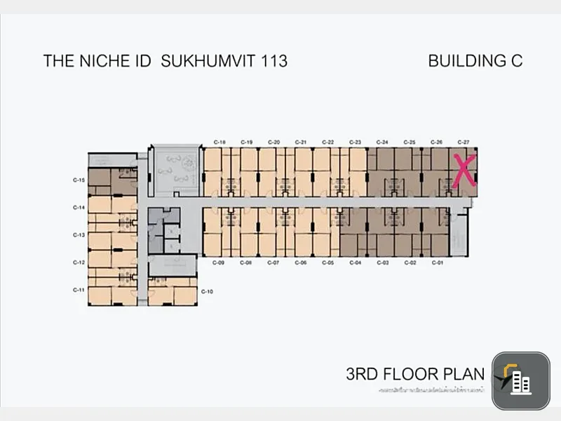 Condo for sale / rent, Niche ID Sukhumvit 113, beautiful room, ready to move in, good view.