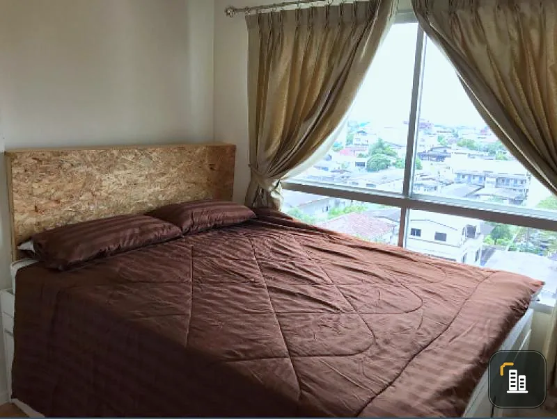 Condo for sale Lumpini Ville Sukhumvit 76-Bearing, 1 bedroom, 1 bath, beautiful room, good view, fully furnished, very cheap price