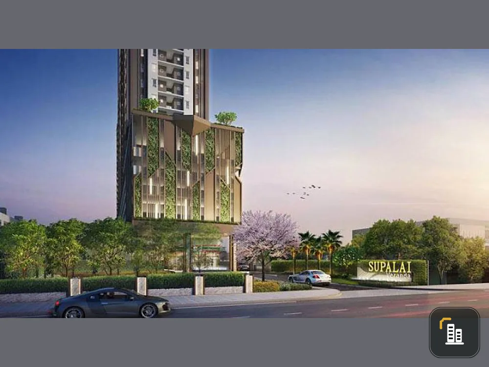 Sale down payment Supalai Veranda Sukhumvit 117, pro room, beautiful floor number, south, cool breeze, open view, do not miss