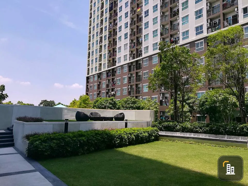 Quick sale! Condo The Parkland Lite Sukhumvit-Pak Nam, 5th floor, garden view, near BTS, fully furnished