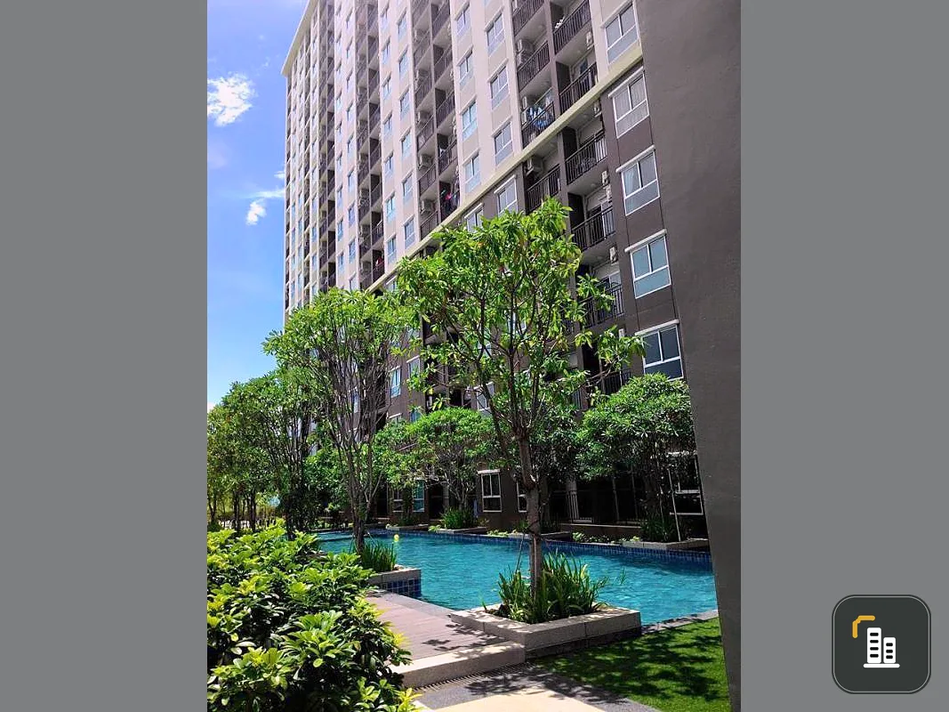 Quick sale! Condo The Parkland Lite Sukhumvit-Paknam Swimming pool view, 9th floor, ready to move in. Hurry up !!