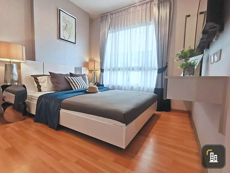 Condo sales down, The President Sukhumvit-Samut Prakan, next to BTS, spacious room, 31st floor, fully furnished.
