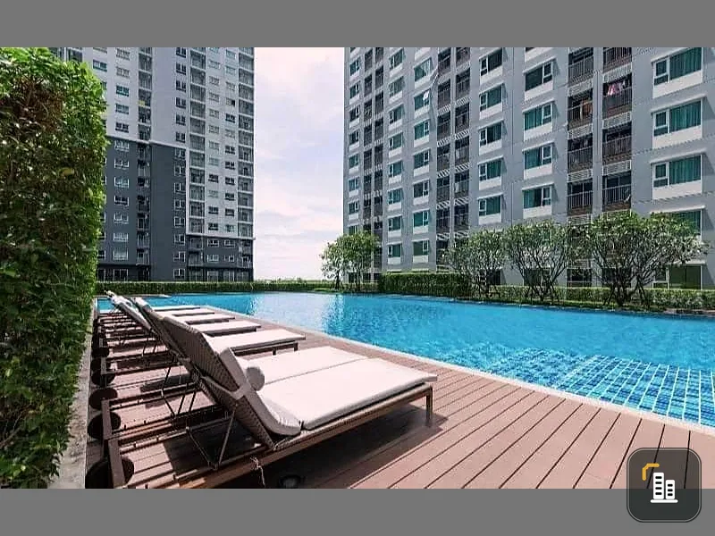 Condo for rent, Aspire Erawan, size 33 sq.m., 8th floor, pool view like this, must book.