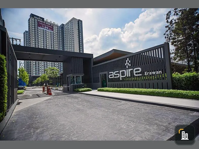 Condo for sale, Aspire Erawan, 35.5 sq m, 9th floor, city view, not blocking the view, ready to move quickly.