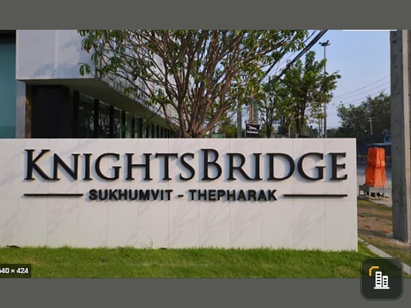Down payment sale (sale of reservation) knightsbridge Sukhumvit Thepharak, 22nd floor, high floor, beautiful view, hurry to reserve.