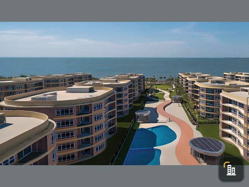 Condo for sale Miami Bang Pu, building 26, 5th floor, corner room, garden view, hurry.