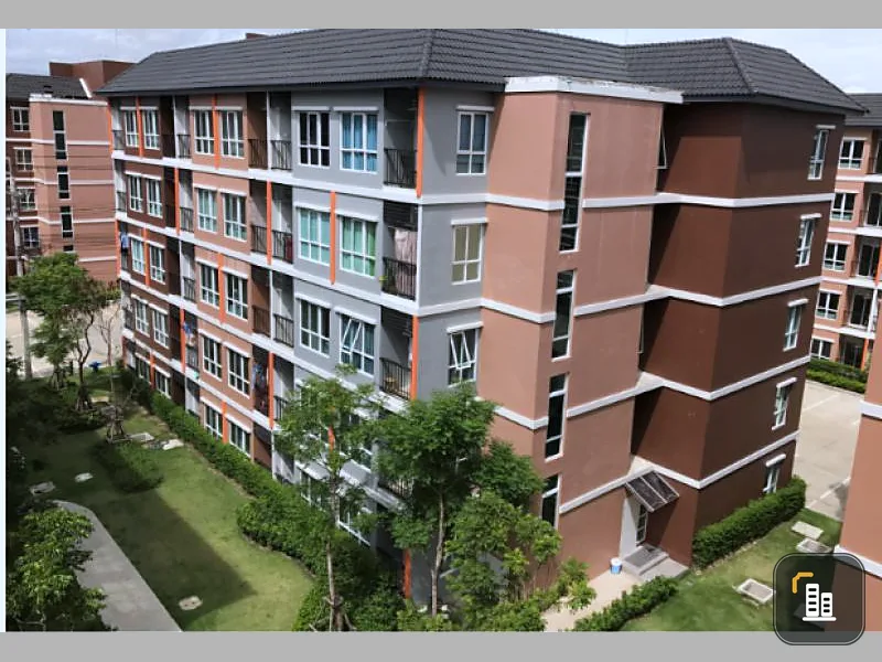 Condo for sale, Miami Bang Pu, 25 sq m, building 28, 5th floor, garden view and swimming pool.