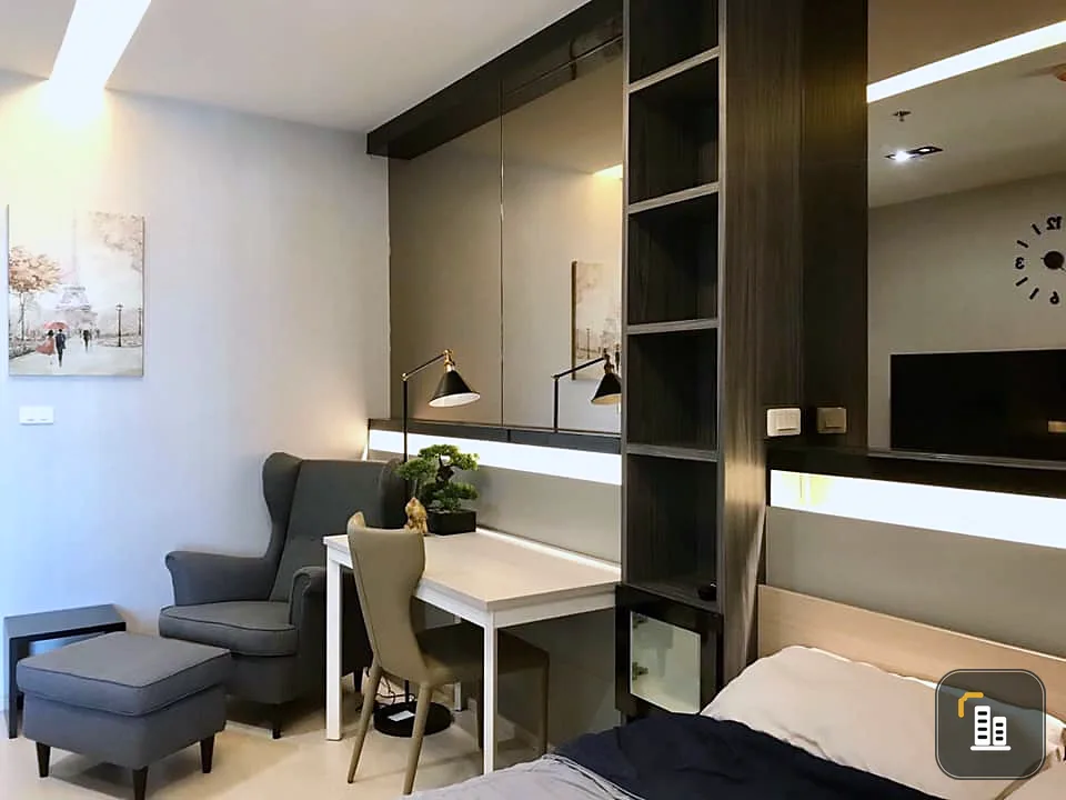 Sell / rent ideoS115 studio 27 sqm, 20th floor, balcony, east side, no afternoon sun, fully furnished, urgent.
