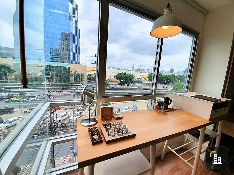 Condo for sale, rent, Lumpini Place Rama 4-Ratchadaphisek, special corner room, garden and city view, open view