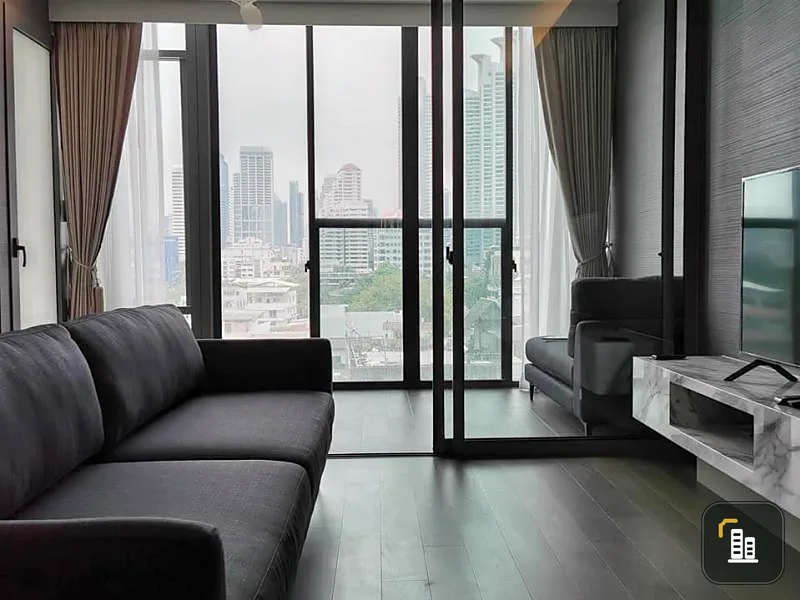 Condo for rent, Siamese Exclusive Queen's room, good direction, not hot sun, full furniture With electrical appliances