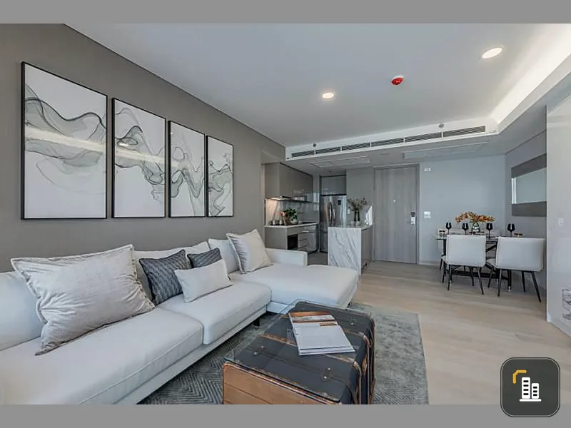 Condo for rent, Siamese Exclusive Queen's, new room, beautiful decoration, modern style, marble, good view, miss it.