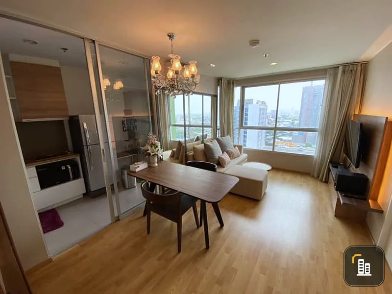 For rent, U Delight Residence Pattanakarn-Thonglor, size 35 sq.m., 21st floor, good view, fully furnished, move now, don't hesitate.