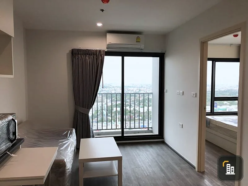 Condo for rent, Rich Park Triple Station, beautiful room, open view, near APL location, lots of furniture Hurry and grab it.