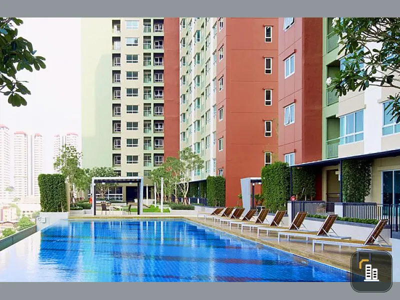 Urgent for rent !! Condo Lumpini Place Srinakarin-Huamark Station, fully furnished Central well Near the supermarket Max Value, book now !!