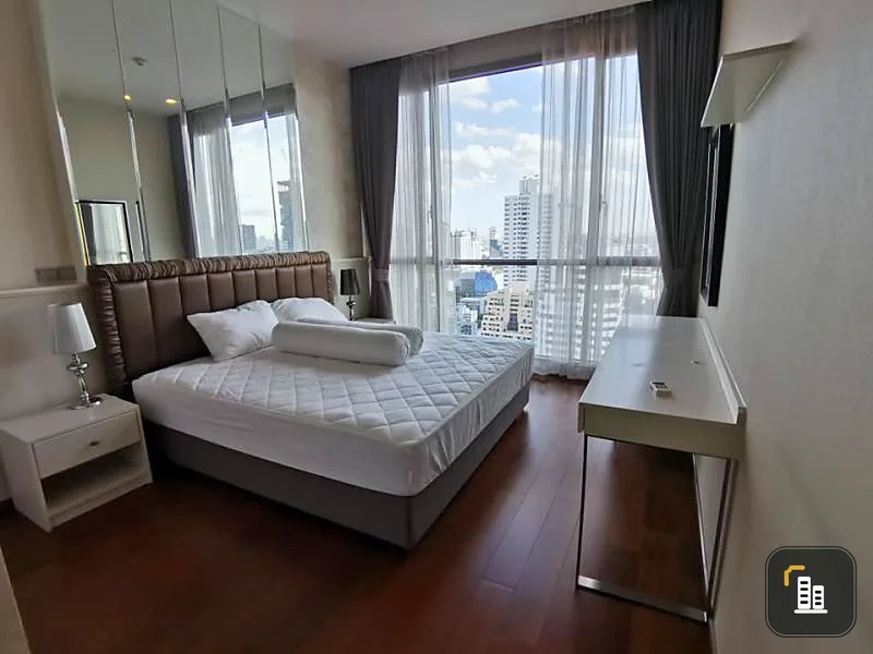 Rent quattro by sansiri, corner room, beautiful decoration, high floor The view is not blocked, very beautiful, ready to say hello.