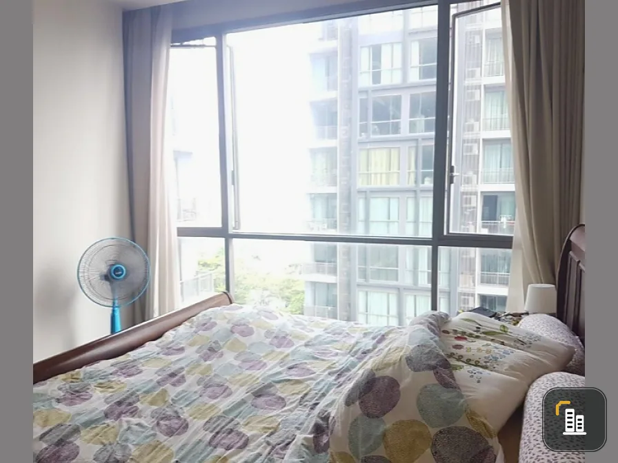 Condo for sale Quattro by Sansiri - fully furnished, airy view, the room is not hot in the morning, afternoon and cool.