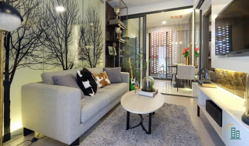 Condo sales down, Quintara Treehaus Sukhumvit 42, lowest price, VVIP, high floor room, good view, airy, quick investment