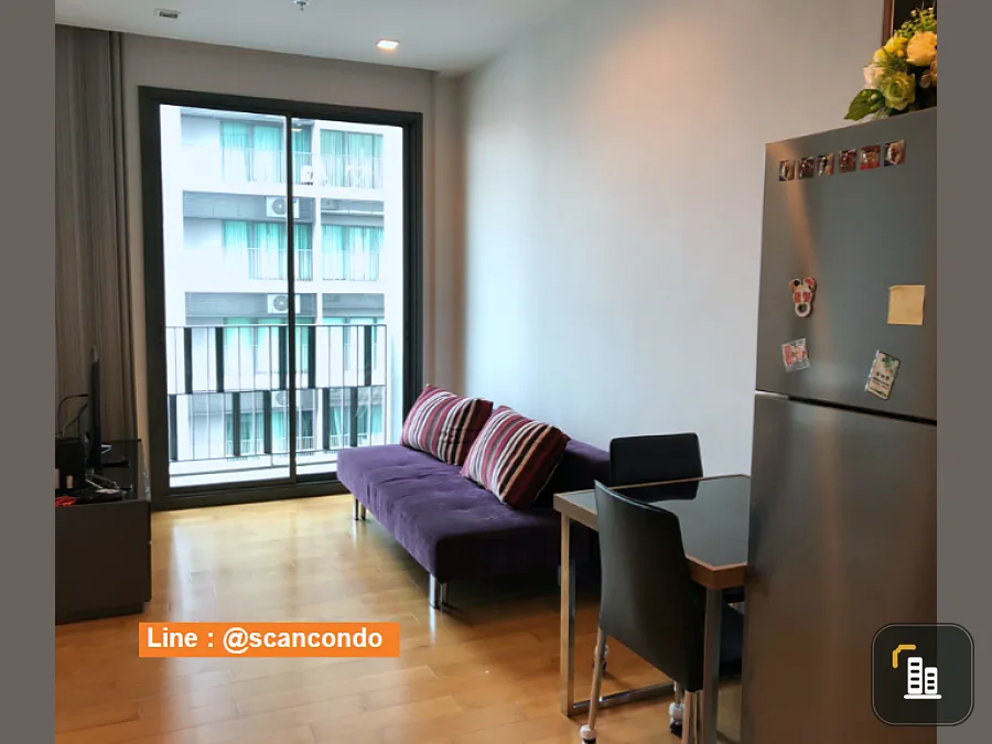 Urgent sale, Condo Keyne by Sansiri, high floor, beautiful city view, good direction, will buy for yourself. Or renting, it's great value