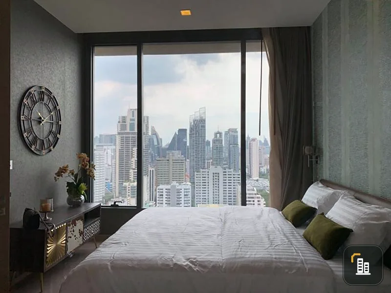 Condo for sale, The Esse Asoke, beautiful decoration, city view room, potential location like this Can't miss it