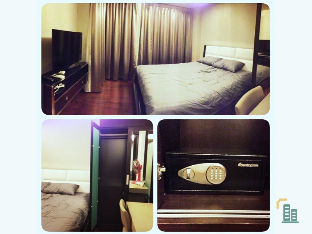 Condo for sale, The Address Sukhumvit 61, fully furnished. Electrical appliances with good selling prices, hurry up.