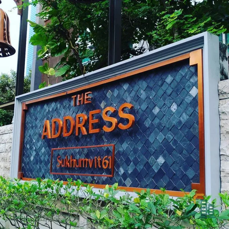 Condo for rent / sale at The Address Sukhumvit 61, fully furnished, high floor, good view, good direction, convenient transportation, urgent