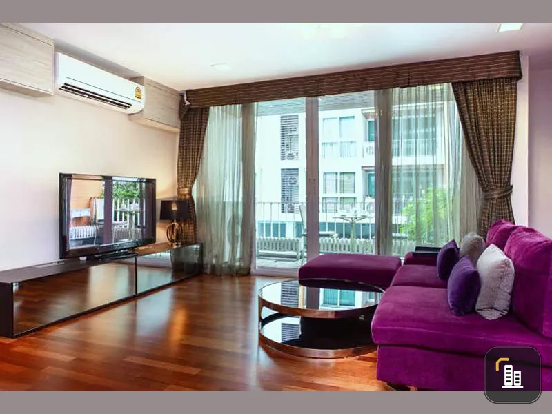 For sale dlv thonglor 20, beautiful room, renovated, beautiful, fully furnished. Swimming pool view Should be the owner.