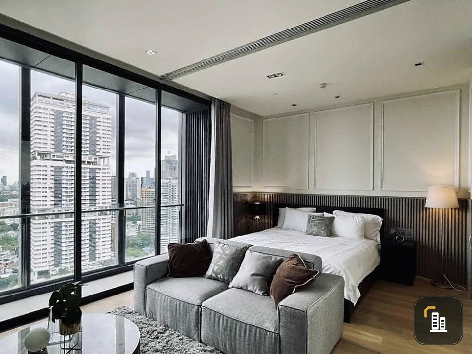 Condo for rent or sale, BEATNIQ Sukhumvit 32, beautiful city view, high floor, good furniture Tight middle Ready to move in