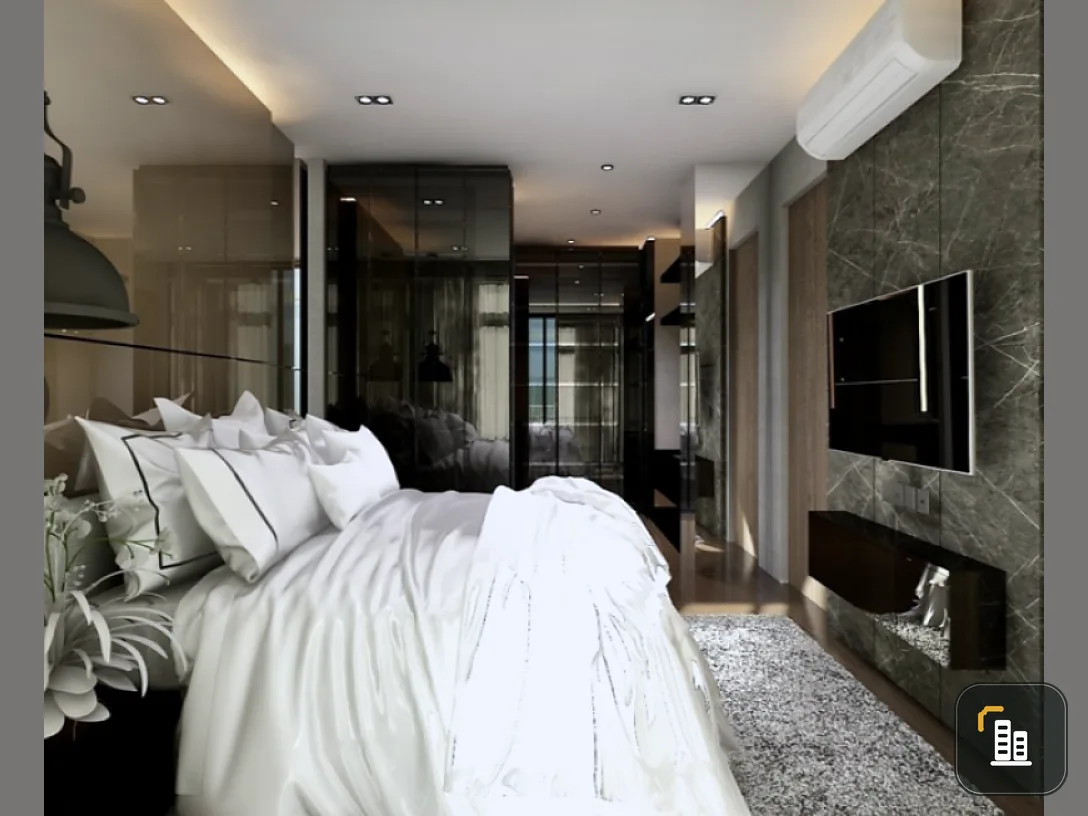 Rent / Sell Condo Park 24, beautiful room, luxurious decoration, 2 bedrooms, furniture and appliances. I can't miss it.