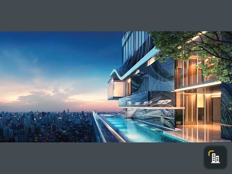 Resale down payment for Condo Park Origin Thonglor, a luxury hotel in the heart of the city, 17th floor, beautiful view, book now !!