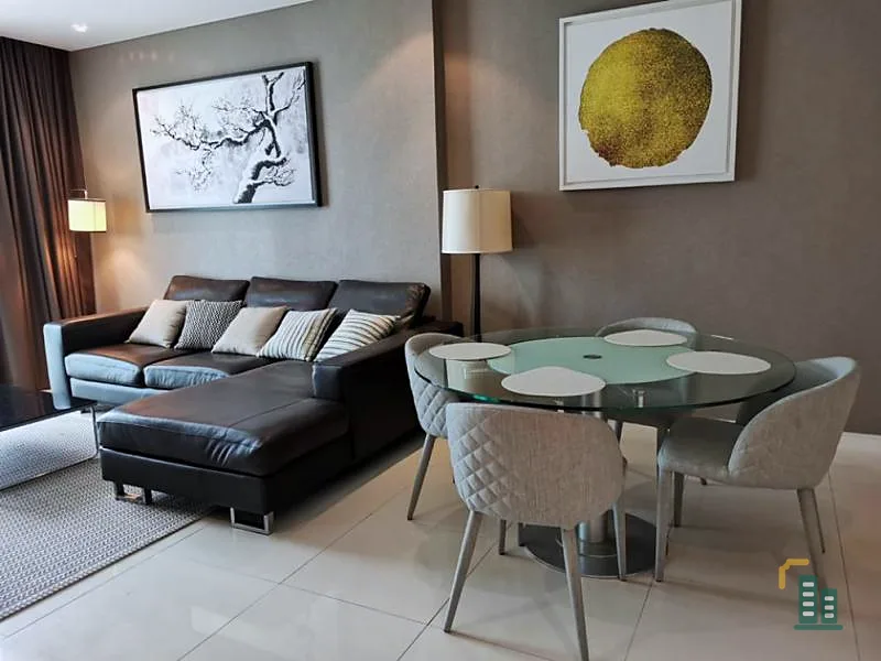 Condo for rent, Fullerton Sukhumvit, high floor, beautiful view, fully furnished.