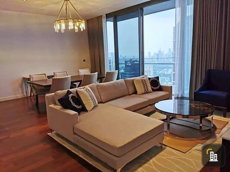 For rent, MARQUE SUKHUMVIT, area 133 sq.m., 2 bedrooms, 3 bathrooms, high floor, beautiful view, fully furnished, do not miss.