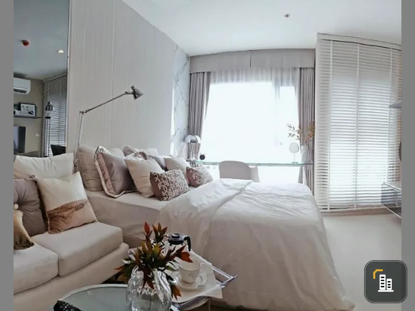 Condo for sale, Rhythm Sukhumvit 36-38, 10th floor, high building view, no block view, ready to move in, grab it !!