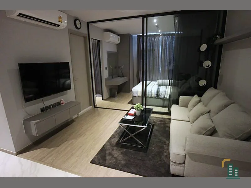 Urgent rent, Rhythm Ekkamai Condo, new built-in room, fully furnished, beautiful view, do not miss, book now