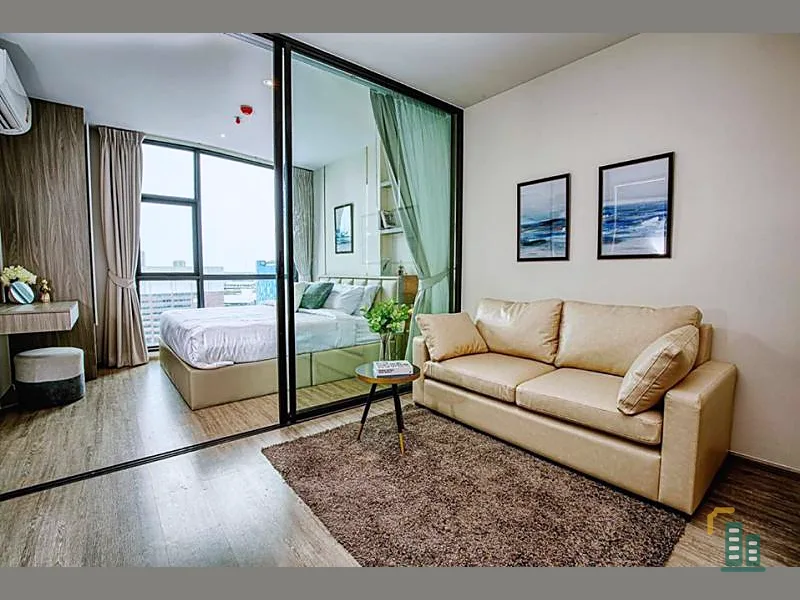 For rent, Urgent, Rhythm Ekkamai Condo, decorated room, very beautiful, fully furnished, beautiful view, very private, book now
