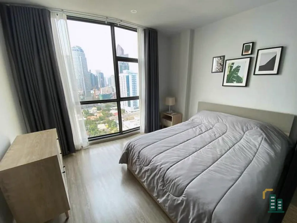 Condo for rent, Rhythm Ekkamai, beautiful room, high floor, very good view, full furniture, close to BTS, convenient transportation, book now