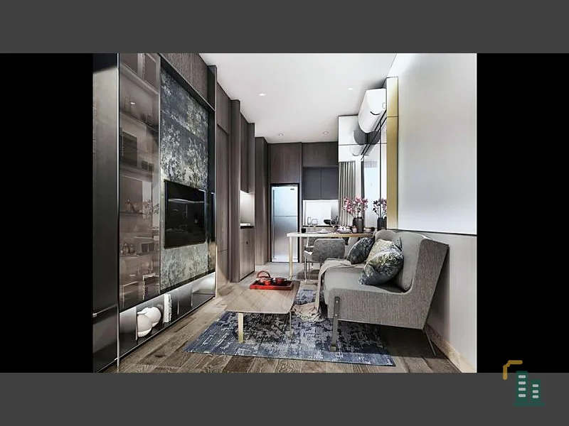 Condo sales down, The Fine Bangkok Thonglor-Ekamai, 12th floor, good view, close to the BTS Don't miss it !!