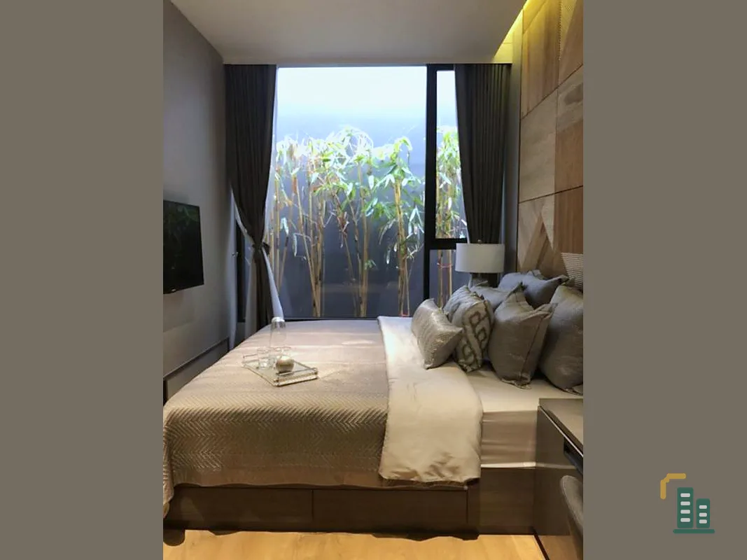 Condo sales down, The Fine Bangkok Thonglor-Ekamai, Japanese style, high floor, beautiful view, near BTS, don't wait !!