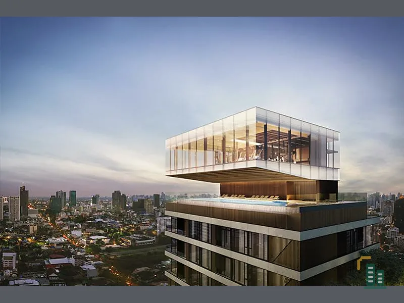Condo for sale, The Fine Bangkok Thonglor-Ekamai, 2 bedrooms, 2 bathrooms, high floor, beautiful view, near BTS, do not miss!