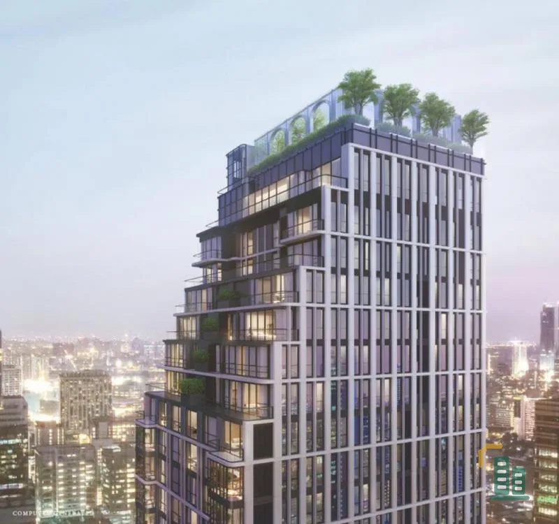 Urgent sale, The Fine Bangkok Thonglor-Ekamai Condo, high floor, beautiful view, close to the train, great value, hurry !!