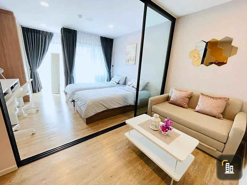KAVE TOWN SPACE for rent, built-in furniture, full electrical appliances, 7th floor, pool view. If interested, hurry up.