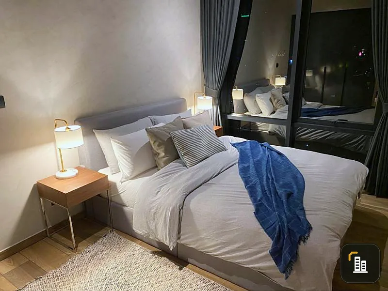 Sell / Rent Condo The Lofts Asoke, luxury project in the heart of the city, 25th floor, corner room facing east, good location, don't miss !!