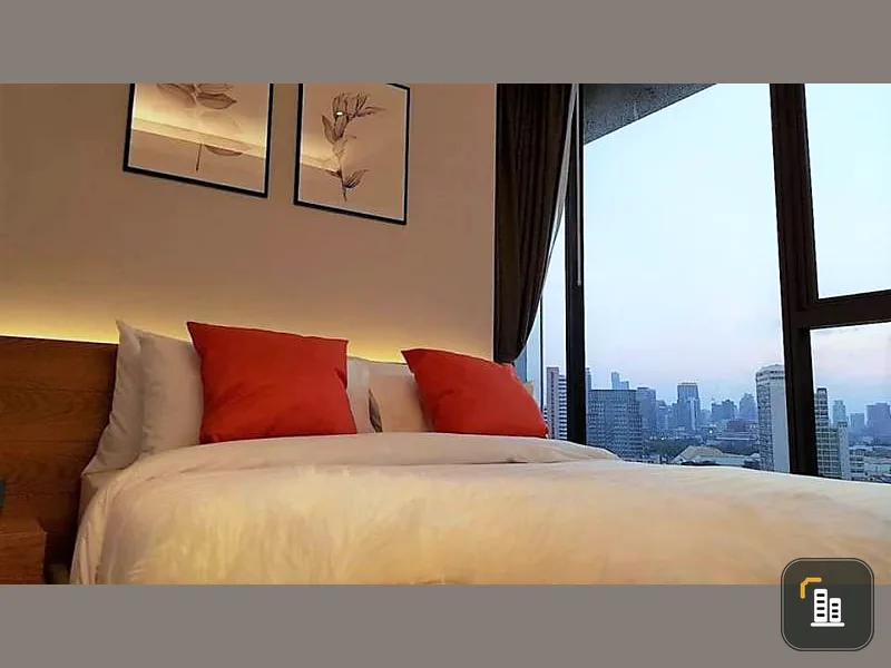 Urgent rental !! Condo The Lumpini 24, 12th floor, fully furnished, good location, close to the BTS