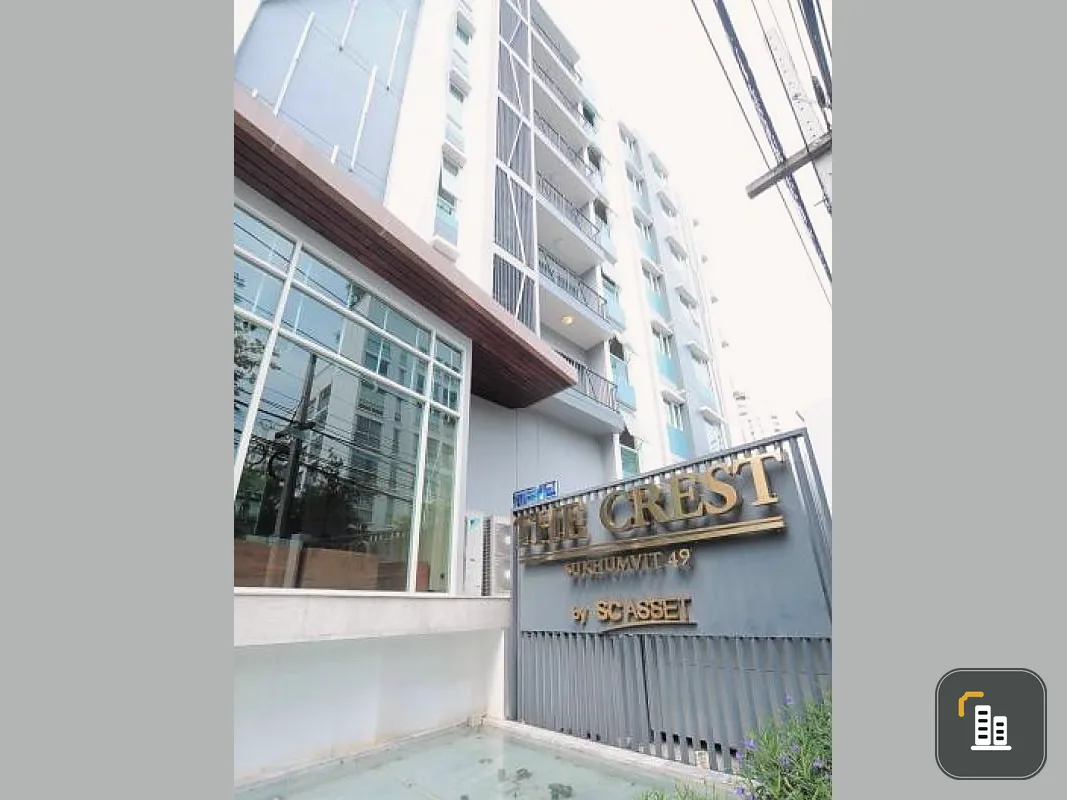Sale / Rent The Crest Sukhumvit 49, 1 bedroom, 1 bathroom, fully furnished, near BTS Thonglor, come first come first served.