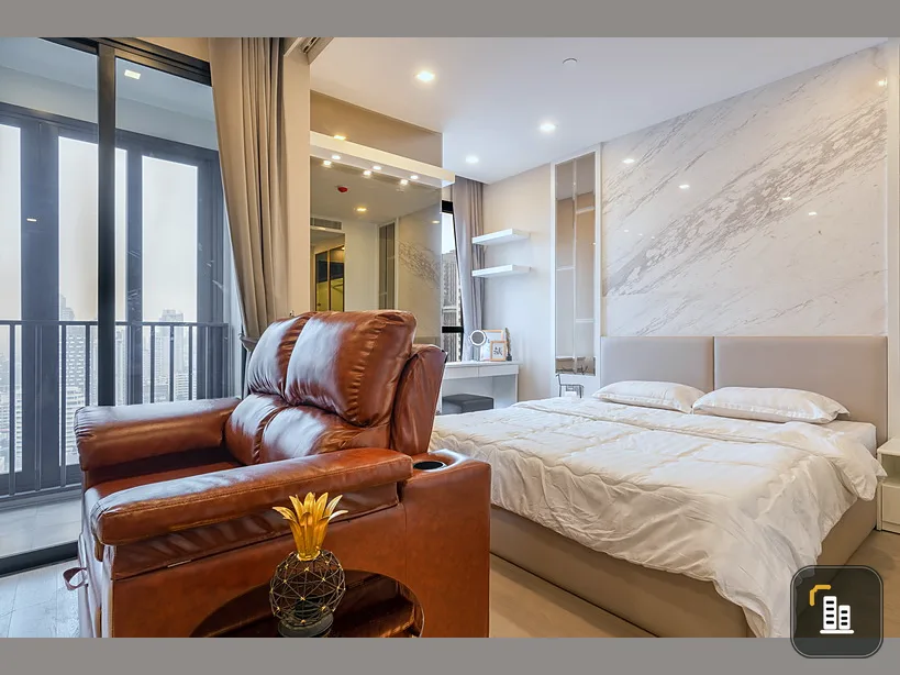 For rent, Ashton Asoke, room type, 1 bedroom, 1 bathroom, size 35 sqm., Rental price only 32,000 / month, great value.