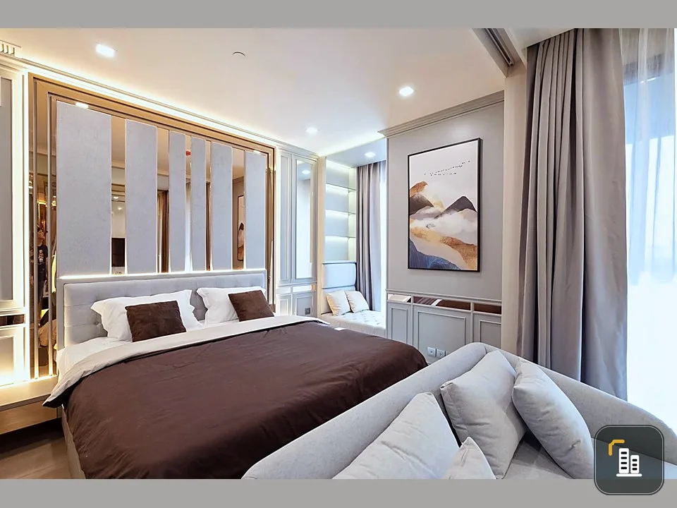 For rent, Ashton Asoke, size 35 sq m., 46th floor, fully decorated as in the picture, worth the price, urgently book !!