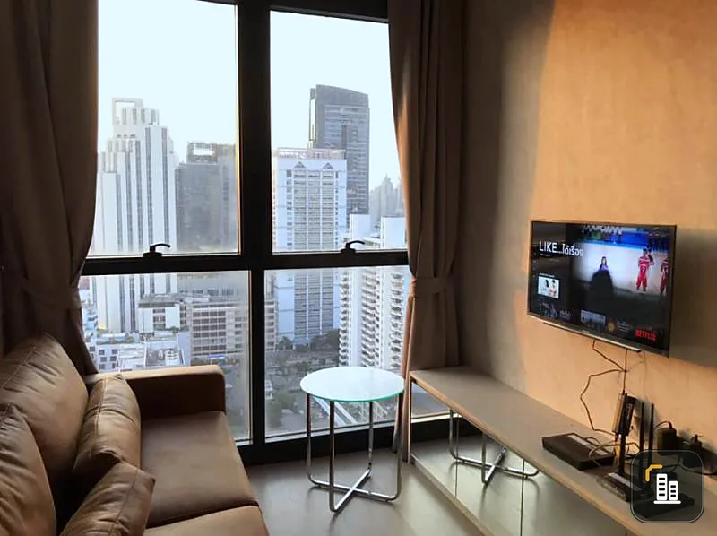 Condo for rent, Ashton Asoke, 25th floor, fully furnished, near BTS / MRT, very good location, don't miss !!