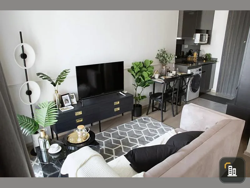 Condo for rent, Ashton Asoke, beautiful room, tight furnishings, very easy to travel, close to MRT, near BTS, book now, don't wait.