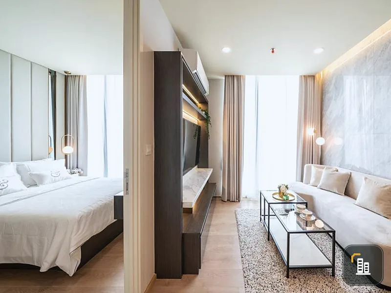 For rent, Noble Recole Sukhumvit 19, 1 bedroom, 1 bathroom, high floor, beautiful view, near bts like this, must book
