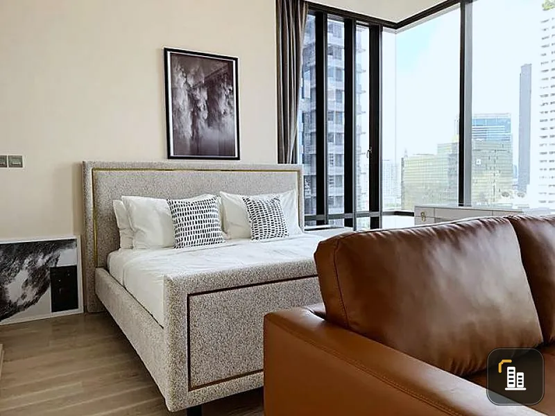 Condo for rent, Ashton Chula-Silom, beautifully decorated in this size You can drag the luggage in.