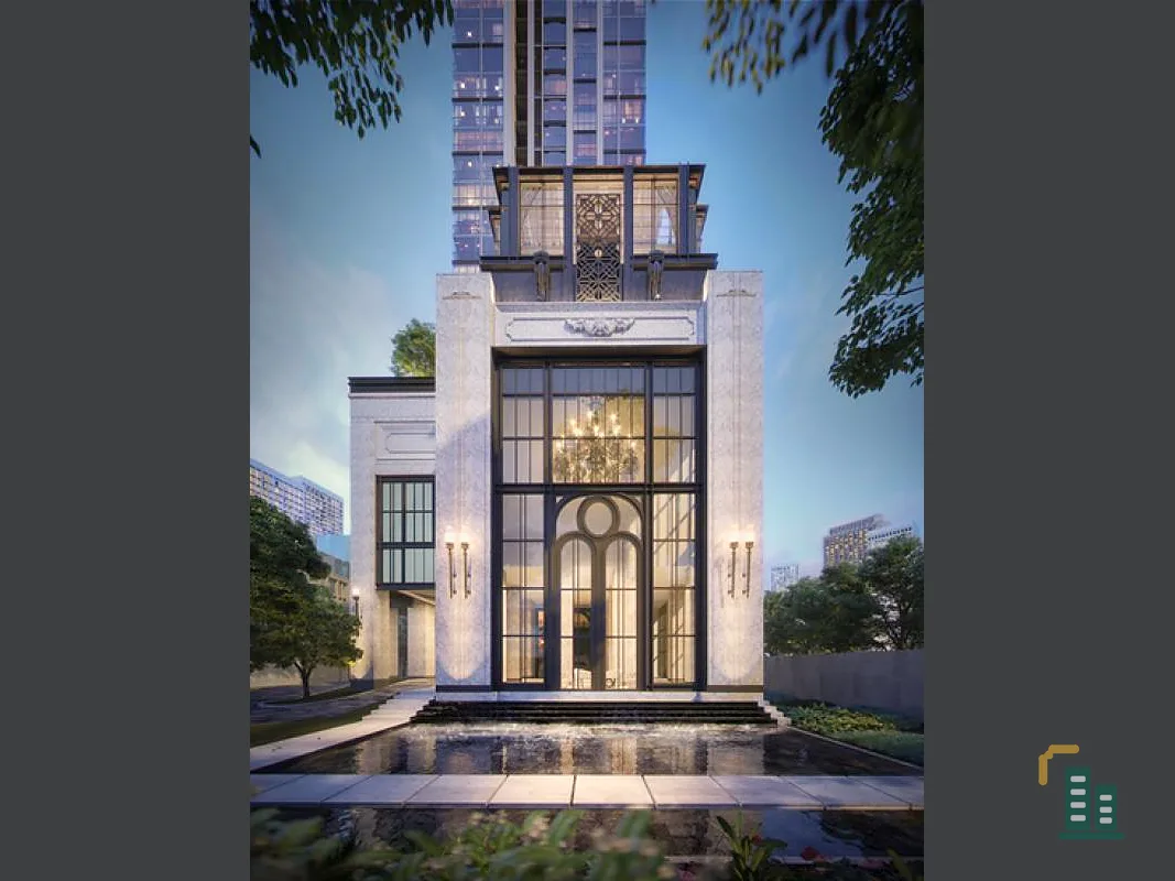 Condo sales down, Hyde Heritage Thonglor in the heart of the city, good location, quick.